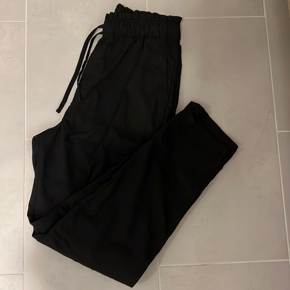 Abercrombie black pants with waist tie